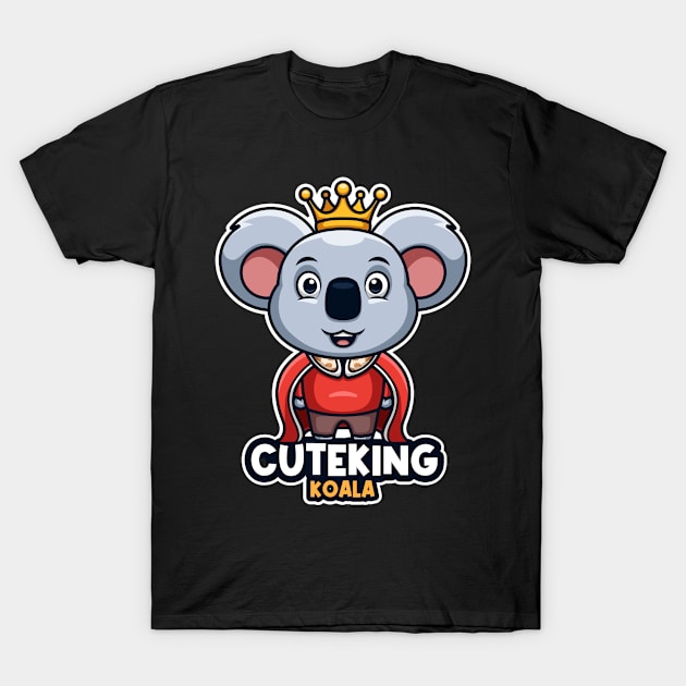 Creatives koala king cartoon T-Shirt by drydenshops